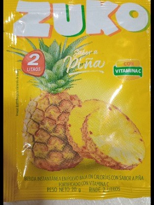 Bebida instantánea sabor piña