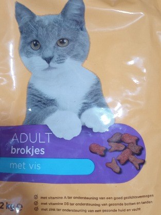 Adult cat food with fish